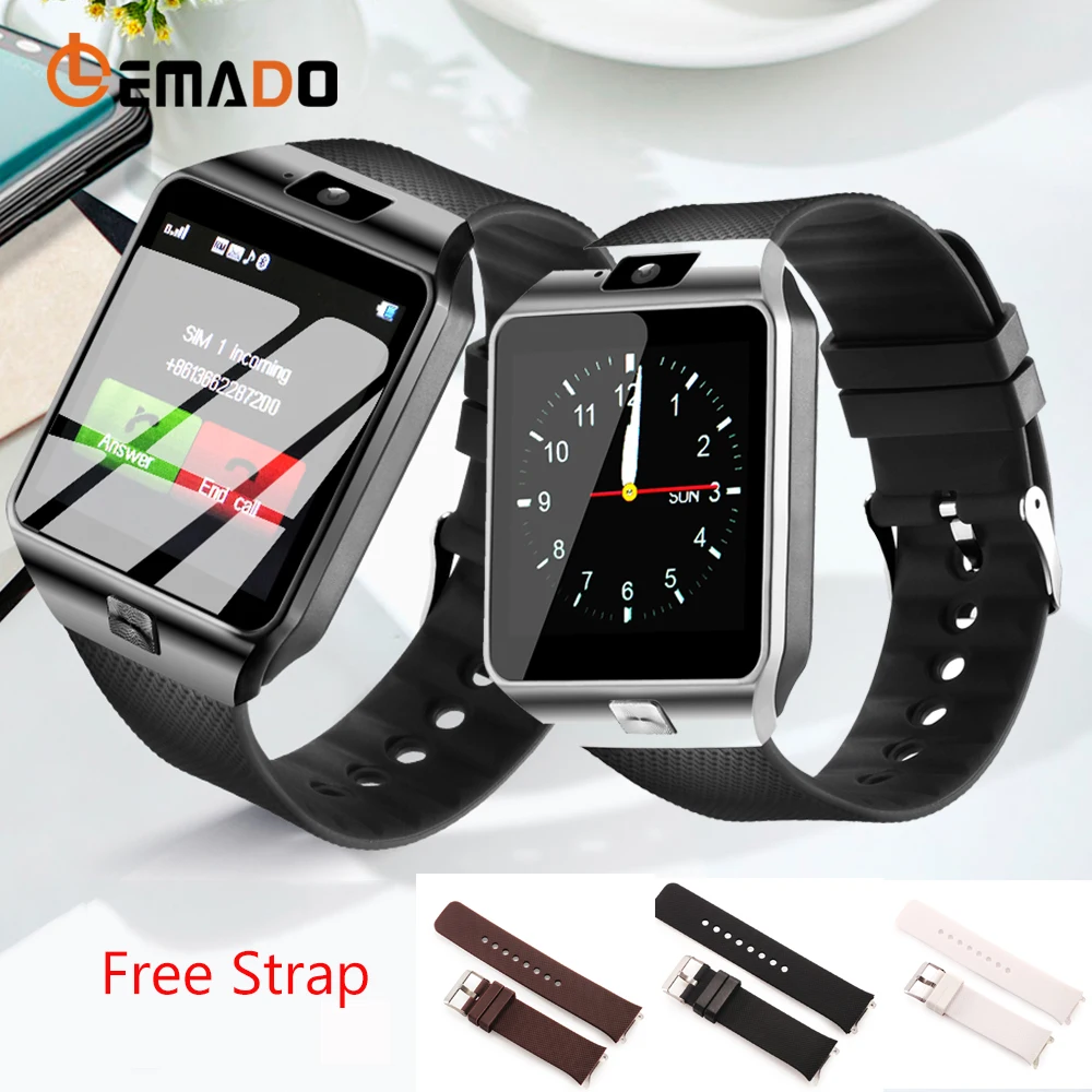 LEMADO Смарт часы DZ09 Bluetooth мужские наручные Android телефонный звонок Relogio 2G SIM TF карта