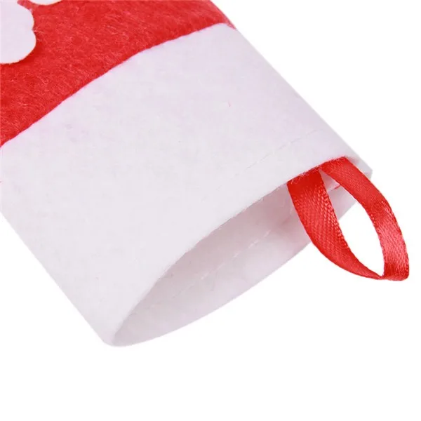 12 шт./пакет мини Чехол со снежинкой красивые новогодние носки в форме Рождественский милый костюм держатель для столового серебра ножи и вилки карман MU874355