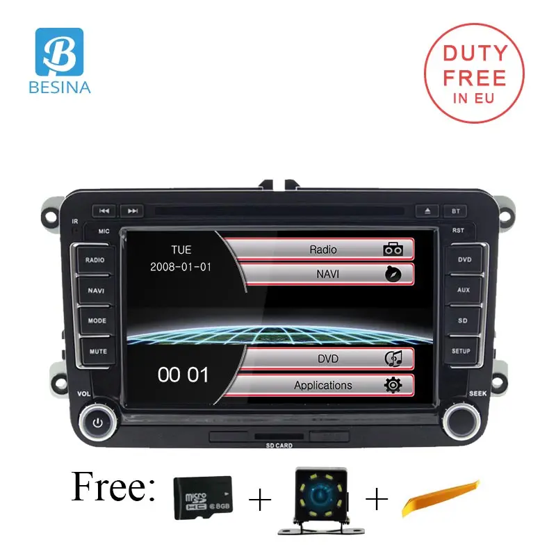 Besina автомобильный dvd-плеер радио 2 Din автомобильное аудио для VW Golf 6 5 Passat b7 cc b6 SEAT leon