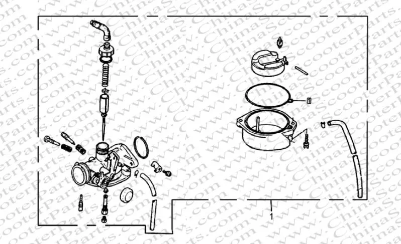 Mikuni VM16 19 мм PZ19 Carb ручной дроссель карбюратор для Honda XR50 CRF50 CRF70 50cc 70cc 90cc 110cc ATV Байк