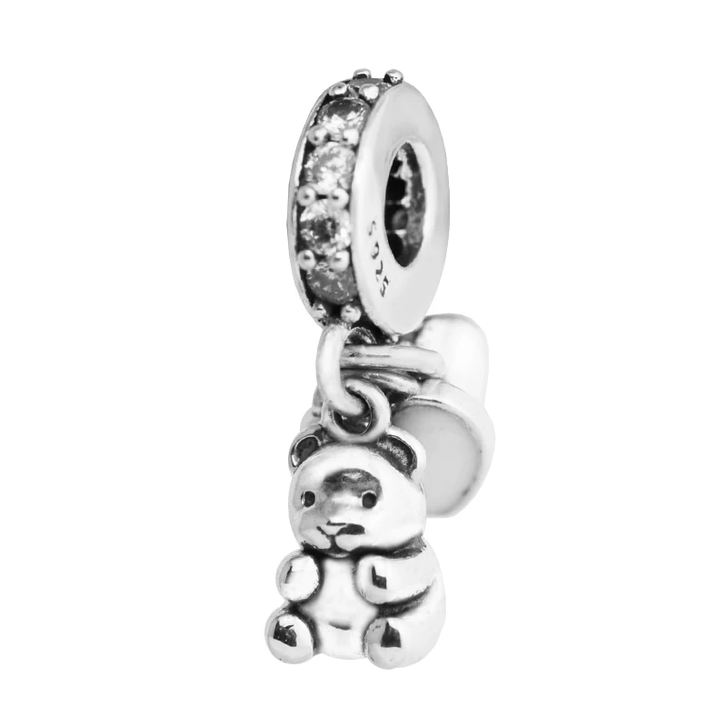 

2017 Pre-autumn 100% 925 Sterling Silver Jewelry Charms Fits Silver Charm Bracelet & Choker Bear Gift Silver Bead Diy Jewelry