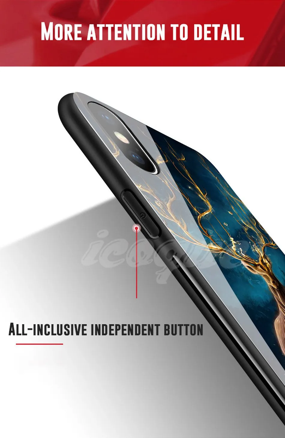 Animal Case for iPhone X 8 Plus Luxury iphonex Coque Glass Phone Cases for iPhone 8 Plus X 7 6s 6 Plus Case Silicone Cute Cover (8)