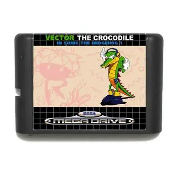 

Vector In Sonic The Hedgehog 1 16 bit MD Game Card For Sega Mega Drive For Genesis