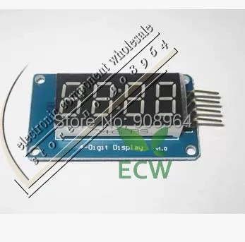 4 Digi 7 сегментный дисплей интерфейс IIC регулируемые светодиодные часы (для