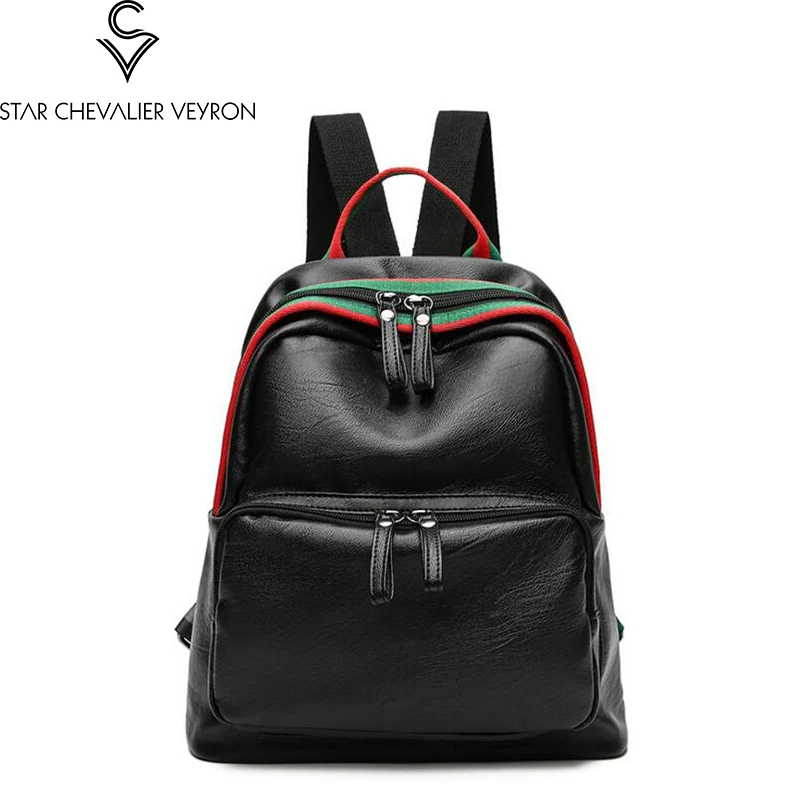 2017 new style high quality women backpacks fashion trend solid striped decoration women shoulder bags new