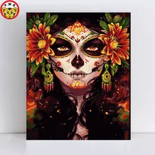 72012 картины Рисунок Раскраска по номерам на холсте с рамкой нумерации краски по номерам набор акриловых Savage наряжаться женщина