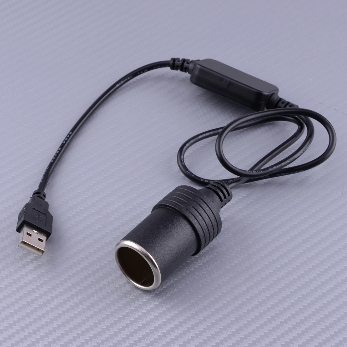 CITALL USB Мужской 5 В до 12 в автомобильный прикуриватель гнездо конвертер Кабель-адаптер шнур