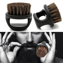 Brosse à poils en plastique ABS noir brosse à barbe scheerkwast brosse à barbe brosse barbe cepillo barba szczotka do brody