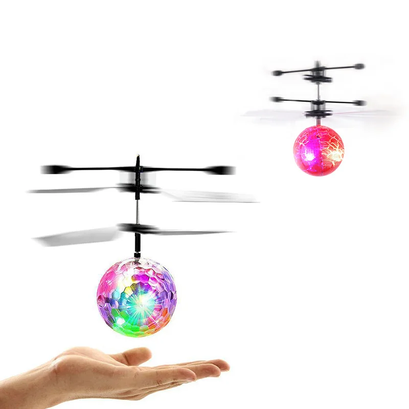 

Luminous Toy Gesture-Sensed JUGUETES mini Flight Balls Electronic Infrared Induction LED Light Aircraft RC Flash Toys for Kids