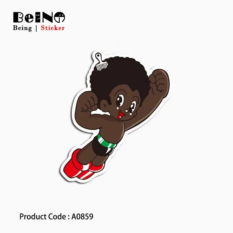

Black Child Astro Boy Sticker Explosion Head Cute Waterproof Suitcase Laptop Guitar Luggage Skateboard Toy Lovely A0859 Stickers