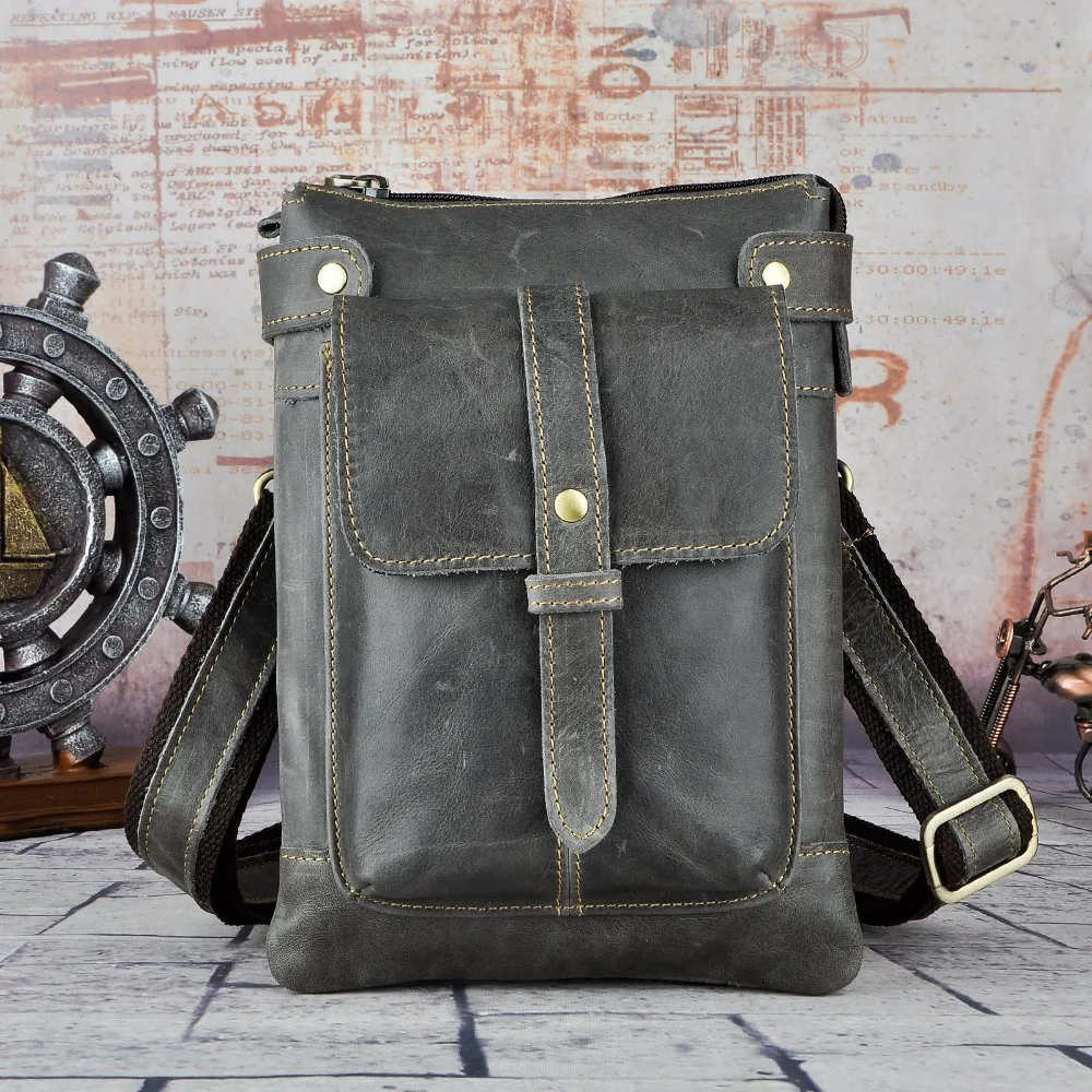 

2019 Leather Men Multifunction Designer Casual Mochila Shoulder Messenger Bag Fashion Belt Waist Pack Bag Phone Tablets Case