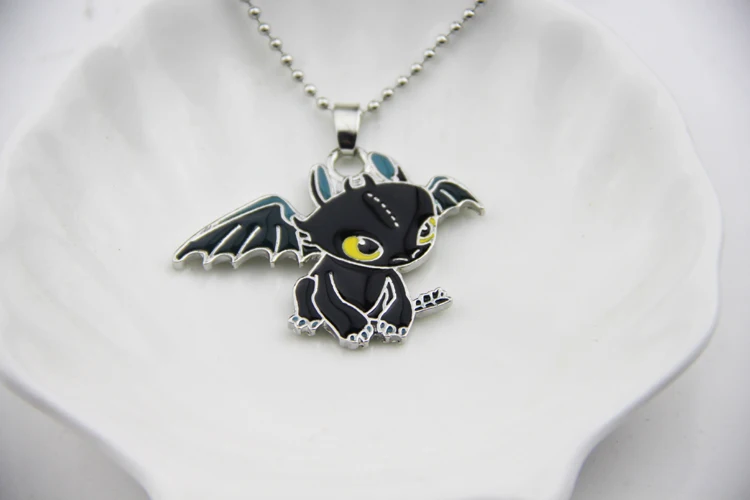 

ZRM 20pcs/lot Fashion Jewelry How To Train Your Dragon 2 Necklace Toothless Night Fury Pendant Necklace,original factory supply