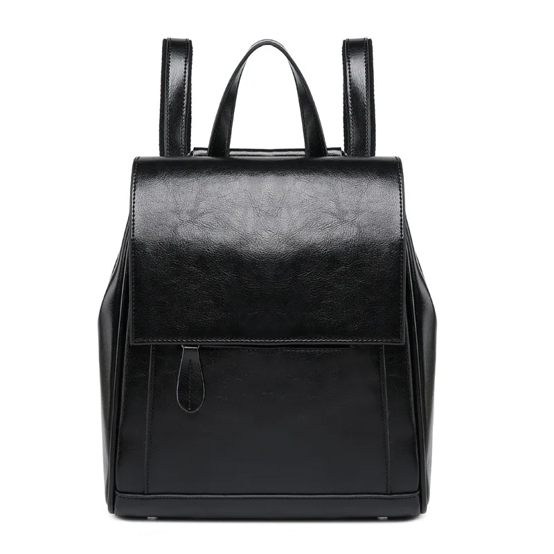 Винтажный женский рюкзак из натуральной кожи, роскошная дизайнерская школьная сумка на молнии для подростков, высококачественная повседневная большая дорожная сумка mochila