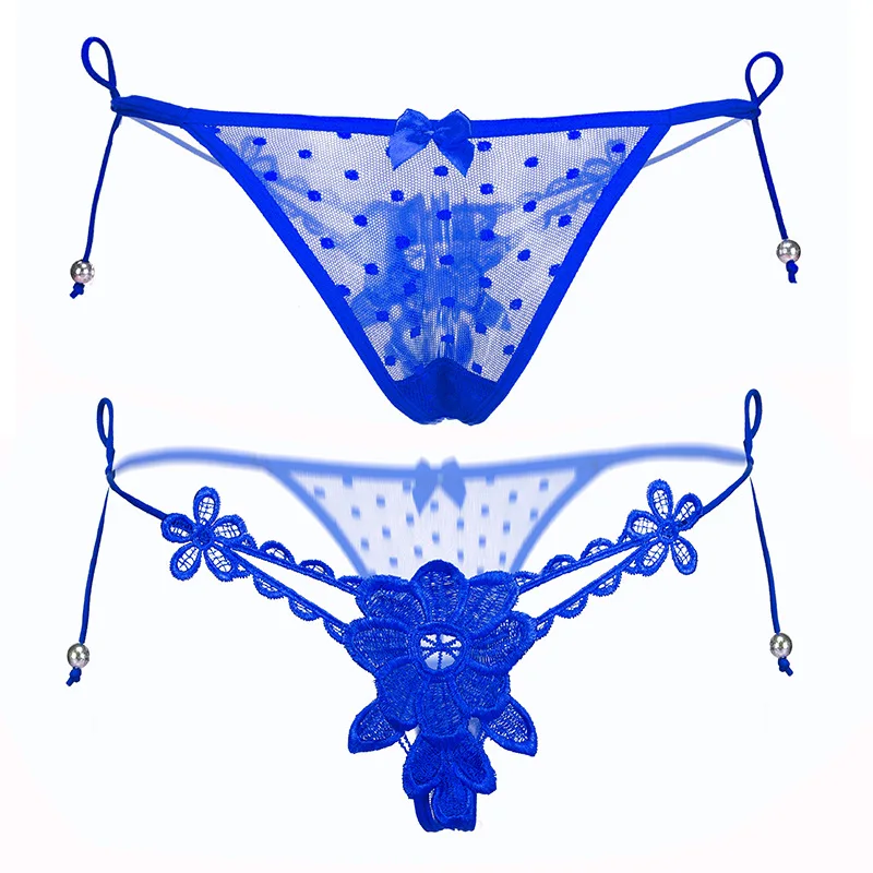 Женское сексуальное нижнее белье с дерзкими ремешками, сетчатые трусики, горячее эротическое Прозрачное нижнее белье, секс-одежда, Милые стринги - Цвет: Blue