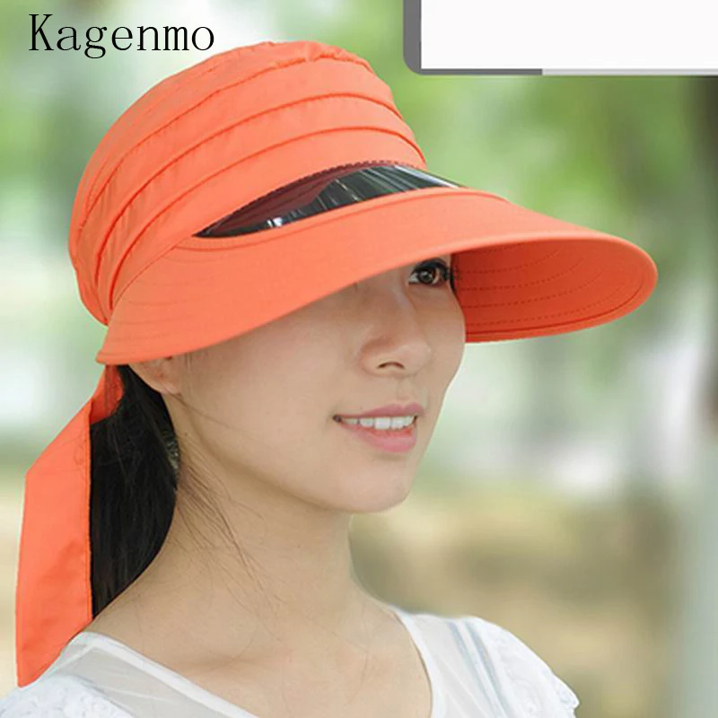 Kagenmo Summer Sunshading Hat Women's Antiuv Large Folding Sunscreen