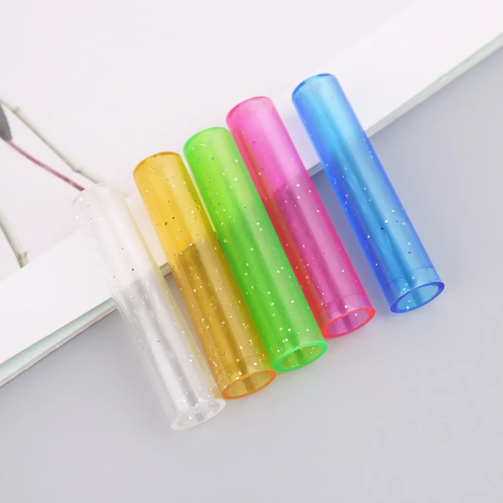 

6Pcs Cute Pencil Cap Sleeve Cover Extender Plastic Protector School Supplies New