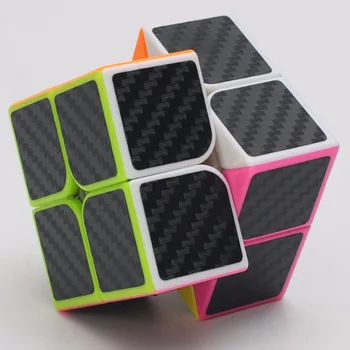 

2019 New Arrivals Zcube 2x2x2 Carbon Fiber Sticker Speed Smooth Magic Cube