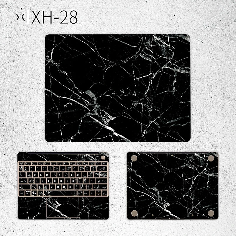 Наклейка для ноутбука Huawei Matebook X 13 3 Pro 9 дюйма черная мраморная виниловая наклейка