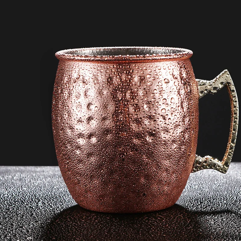 18OZ Stainless Steel Moscow Mule Mug Modern Cocktail Glasses Beer Mugs (1)
