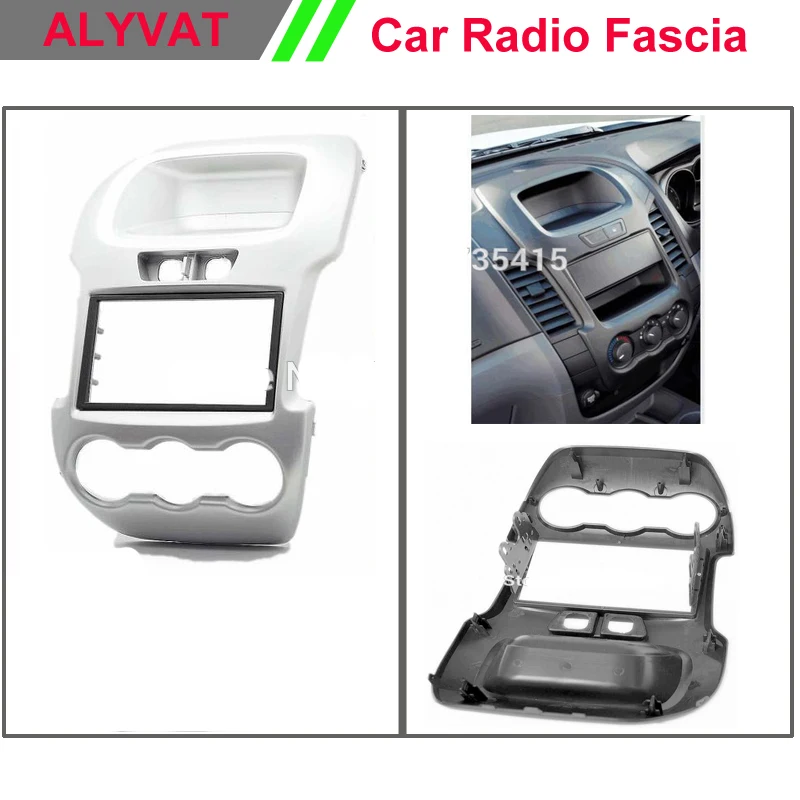 

CAR radio installation dash mount kit stereo install for FORD Ranger 2011+ (Manual Air-Conditioning) Silver