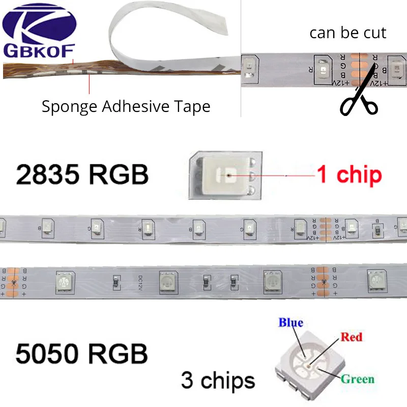 10 м WiFi светодиодный светильник RGB лента Диодная неоновая лента tira fita 12 В SMD5050 5 м гибкий светильник с адаптером WiFI контроллера