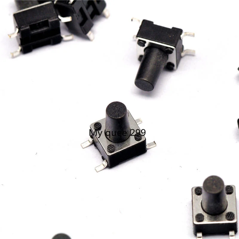 100 шт. SMD 6*6*9 мм 6 * 9 кнопочные переключатели SMD-4 0 Тактильные Кнопочный Такт