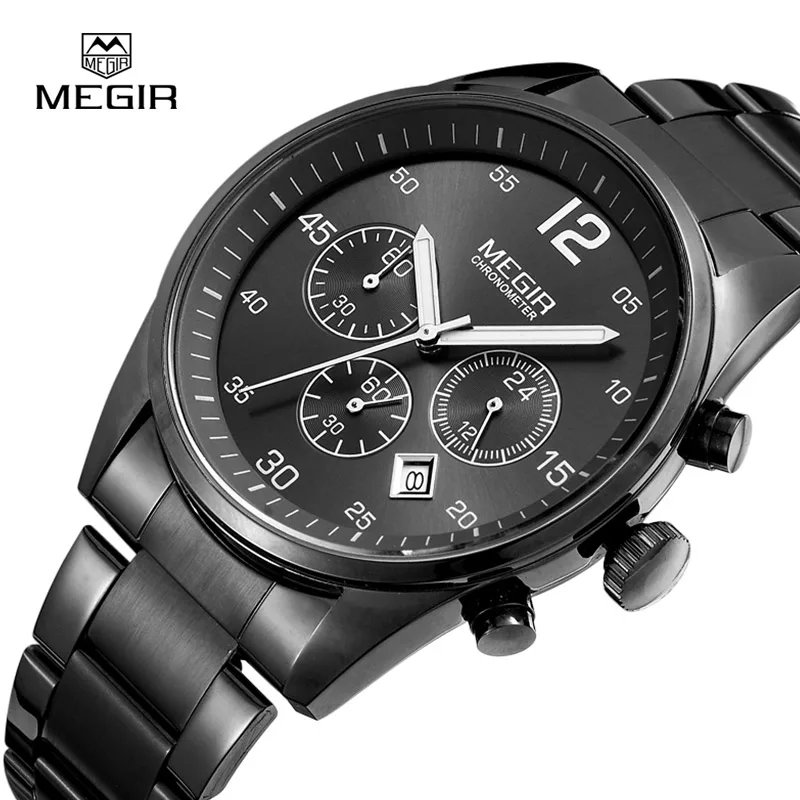 Prix pour 2016 Nouveau Megir Chronographe 6 Mains En Cuir D'affaires Montre Montre Homme Célèbre Marque Montres Hommes Marque De Luxe Montres Megir 2015 Prix pour 2016 Nouveau Megir Chronographe 6 Mains En Cuir D'affaires Montre Montre Homme Célèbre Marque Montres Hommes Marque De Luxe Montres Megir 2015