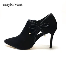 Пикантные женские ботильоны с Мех животных botas mujer Для женщин Сапоги и ботинки для девочек Обувь женские летние Каблучки Снегоступы женская обувь с острым носком