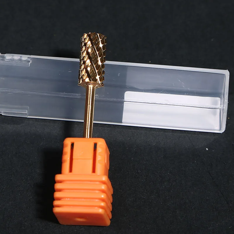 2 шт./лот Высокое качество карбид-вольфрамовый ногти сверло Мути-размер для маникюра электрические фрезы машина аксессуар - Цвет: Gold XXXXC