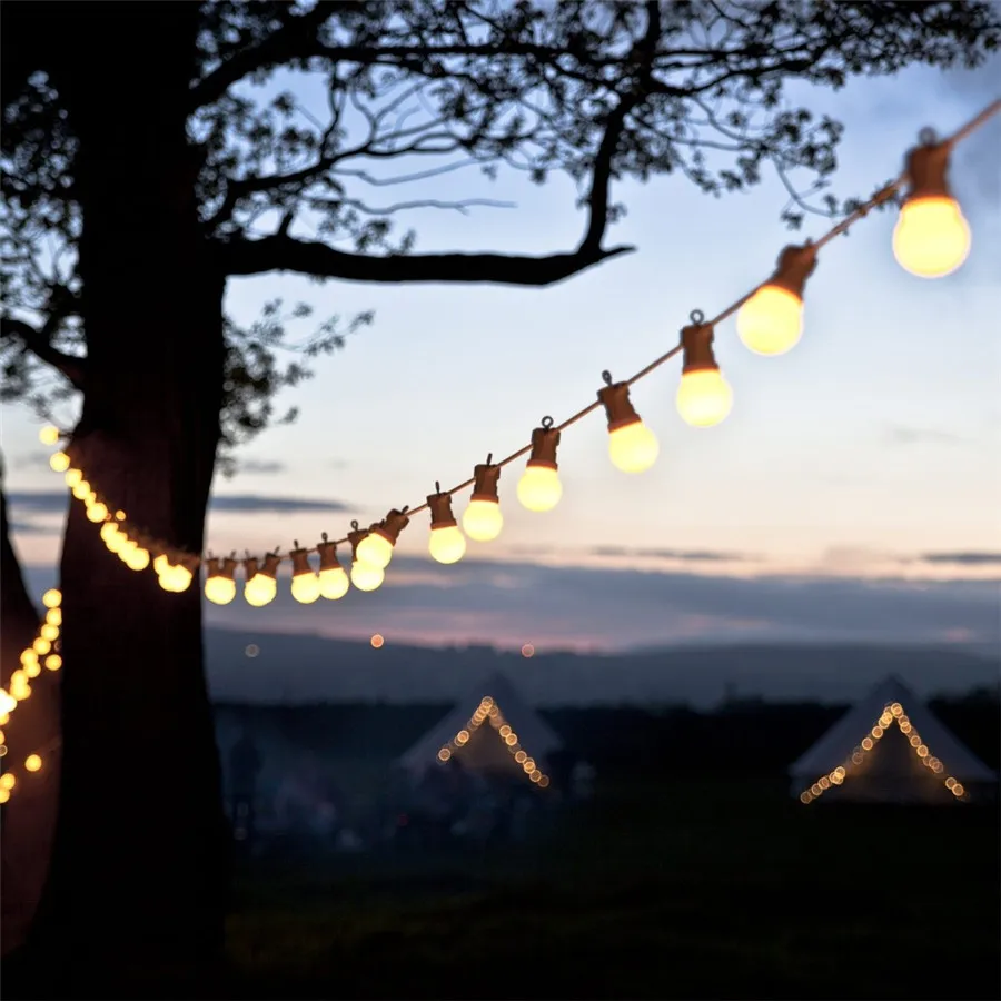 Thrisdar 13 м G50 светодиодный глобус, гирлянда, светодиодный светильник, для улицы, сада, вечерние, патио, шар, свадьба, Рождество, педант, гирлянда, светильник