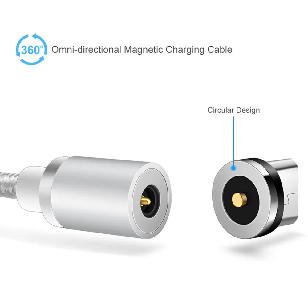 Магнитный кабель Micro USB 3 фута макс. 2 4 А шнур для быстрой зарядки телефонов и