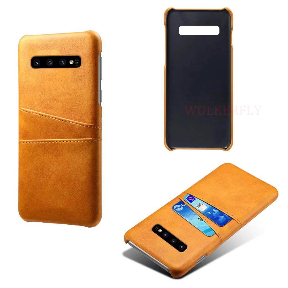 Кожаный чехол для Samsung Galaxy A90 A80 A70 A60 A50 A30 A20 A10 2019 вставка карт задняя крышка M30 M20 M10