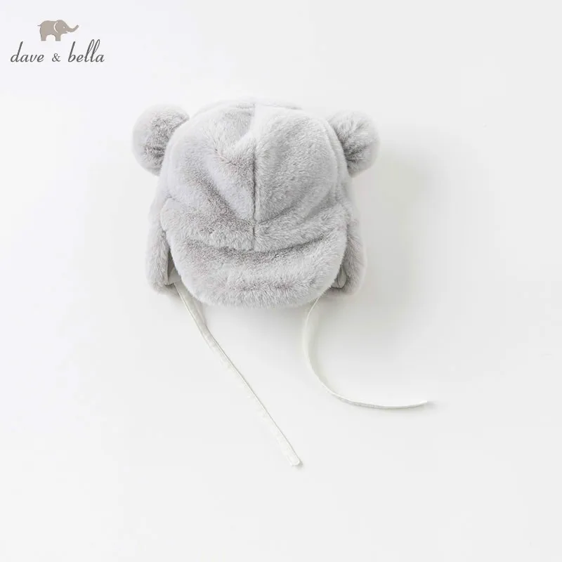 

DB8978 dave bella winter children boutique hat baby light gray cute hat