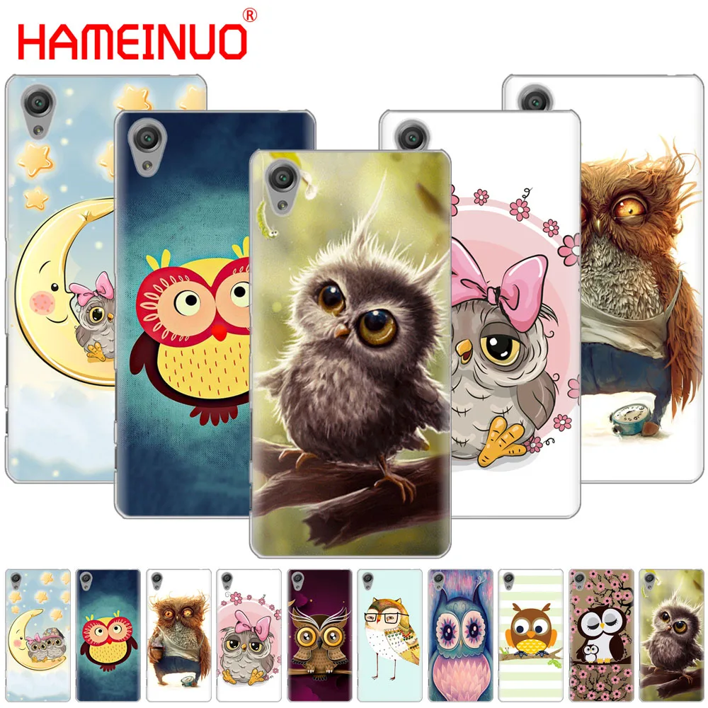 

Animal Cute Cartoon Owl Diy Colorful phone Case for sony xperia C6 XA1 XA2 XA ULTRA X XP L1 L2 X XZ1 compact XR/XZ PREMIUM