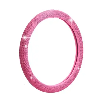 

38CM Car Truck Steering Wheel Cover Soft Skidproof Protector Cover Shinny Steering Wheel Cover for Girls