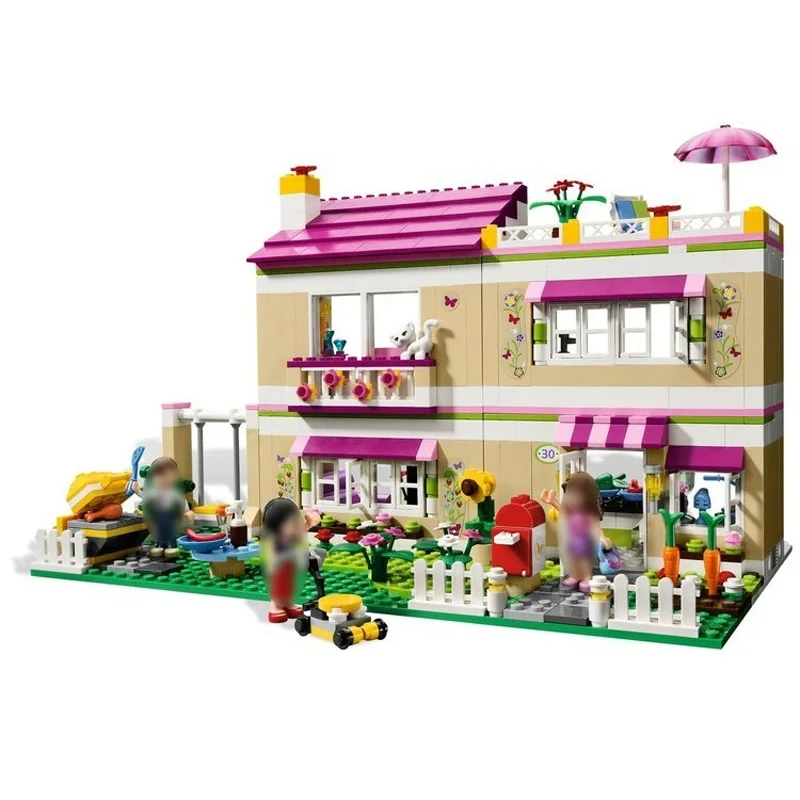 

Bricks OLIVIA'S HOUSE Compatible Legoe Friends 3315 Building Blocks toys for children Girl gifts 695Pcs