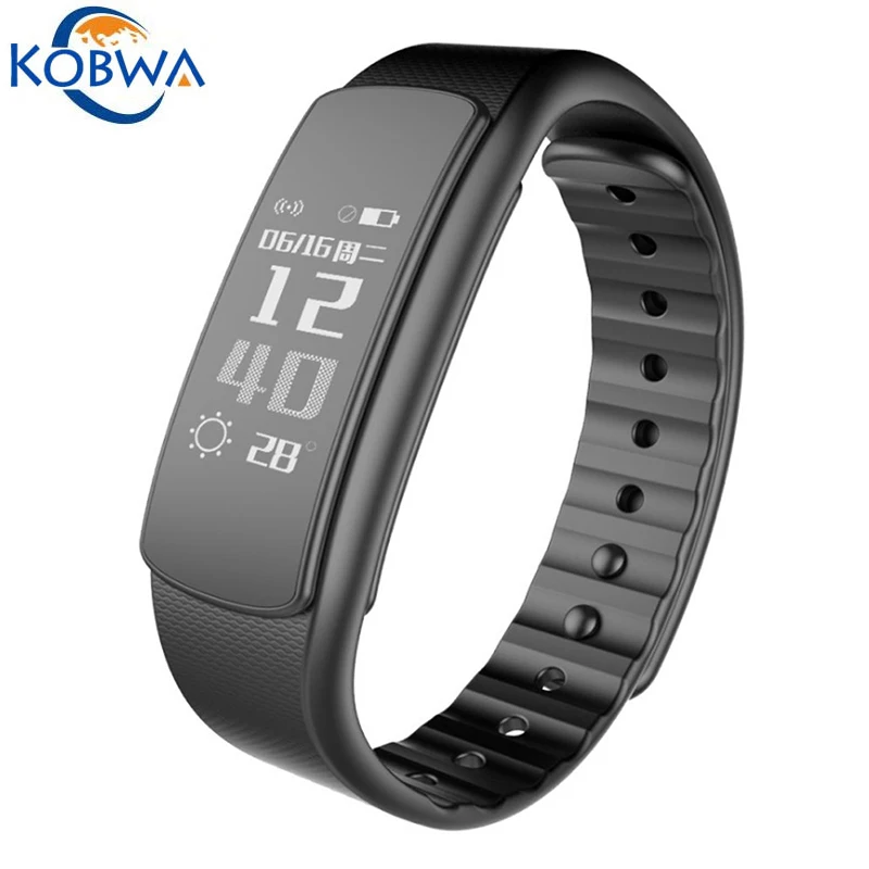 Smart Wristband Waterproof Fitness Tracker Pedometer Heart Rate Monitor Push Message Bluetooth Activity Health Bracelet