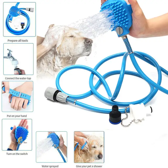 Dog Hair Pet Shower Washing Grooming Spray Hose Bath Tub Sink