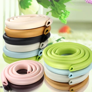 Jual Produk Keselamatan anak 2 m Bayi bumper jalur Bayi Keselamatan Pojok pelindung Tabel Ujung Pojok Cushion Jalur dengan 3 M Sticker u jenis