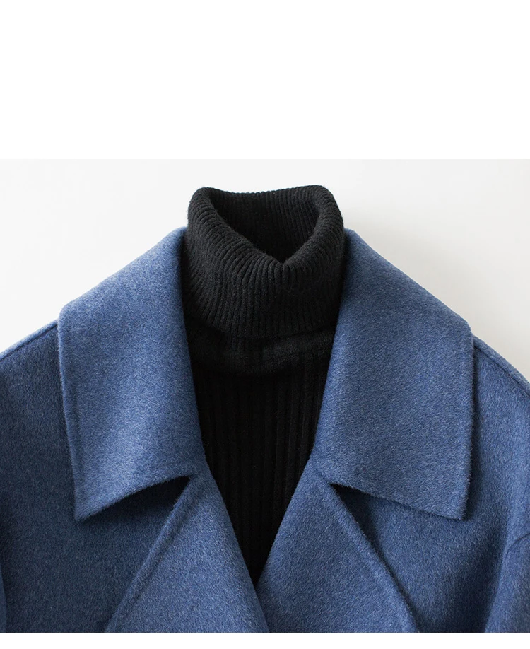 Шерстяное Женское пальто, зимняя женская куртка из чистого кашемира, одноцветное шерстяное пальто, женское кашемировое пальто, Элегантное длинное пальто