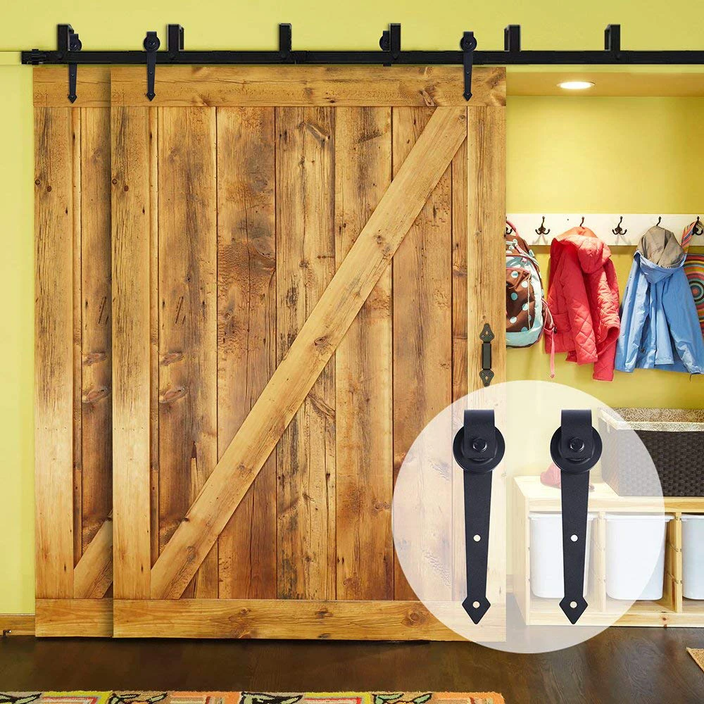 Kaufen Gunstig Lwzh Rustikalen Holz Tur Bypass Schiebe Barn Door