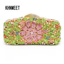 Laisc Роскошные Алмаз клатч Вечеринка Сумка Женщины Ужин Pochette дамы цветок Вечер кошелек индивидуальные Сумочка sc098