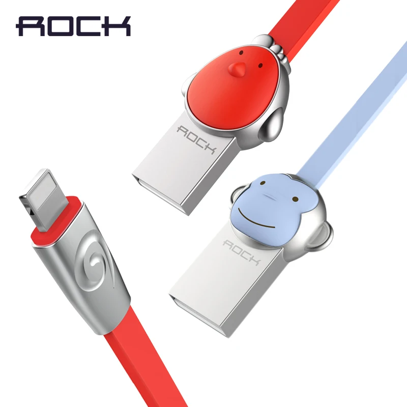 Рок цинковый сплав талисман USB кабель для iphone X 8 7 6 6s 5 plus 3D милый