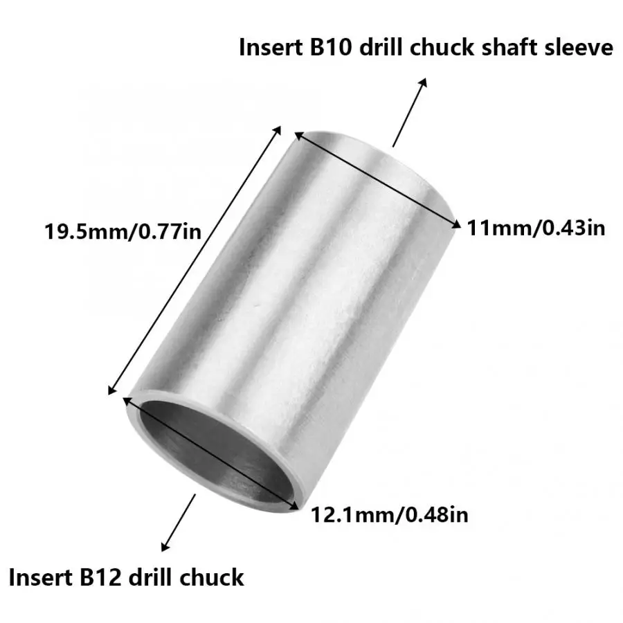 B10 в B12 нержавеющая сталь преобразовывающая муфта сверлильный патрон конверсионный баррель