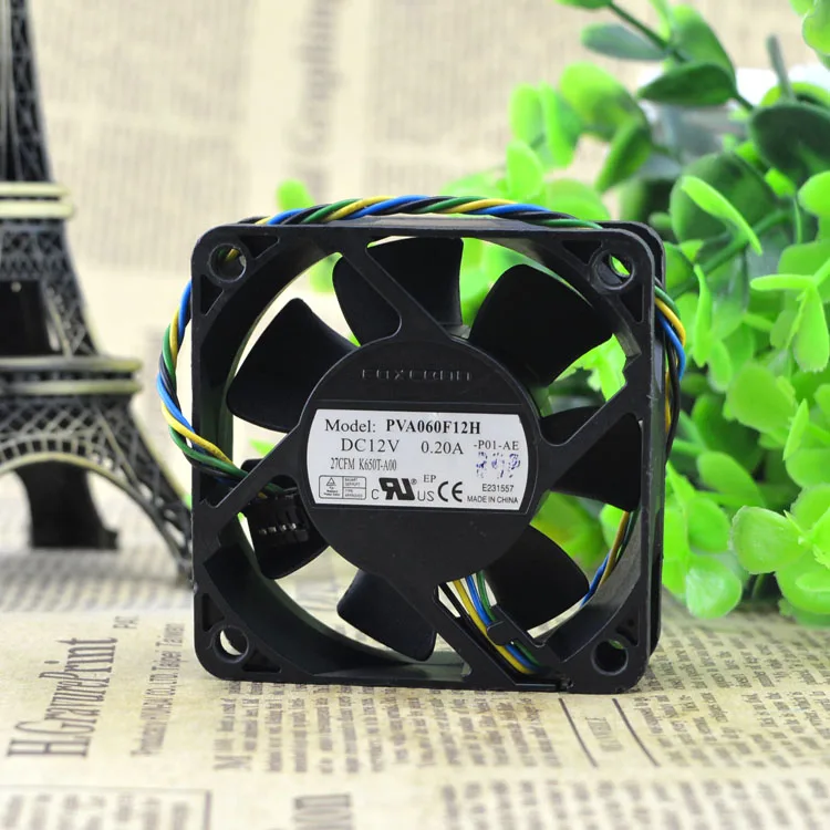 ADDA 6020 6 см 12V0.20A четыре PWM гидравлическая медная линия PVA060F12H контроль скорости