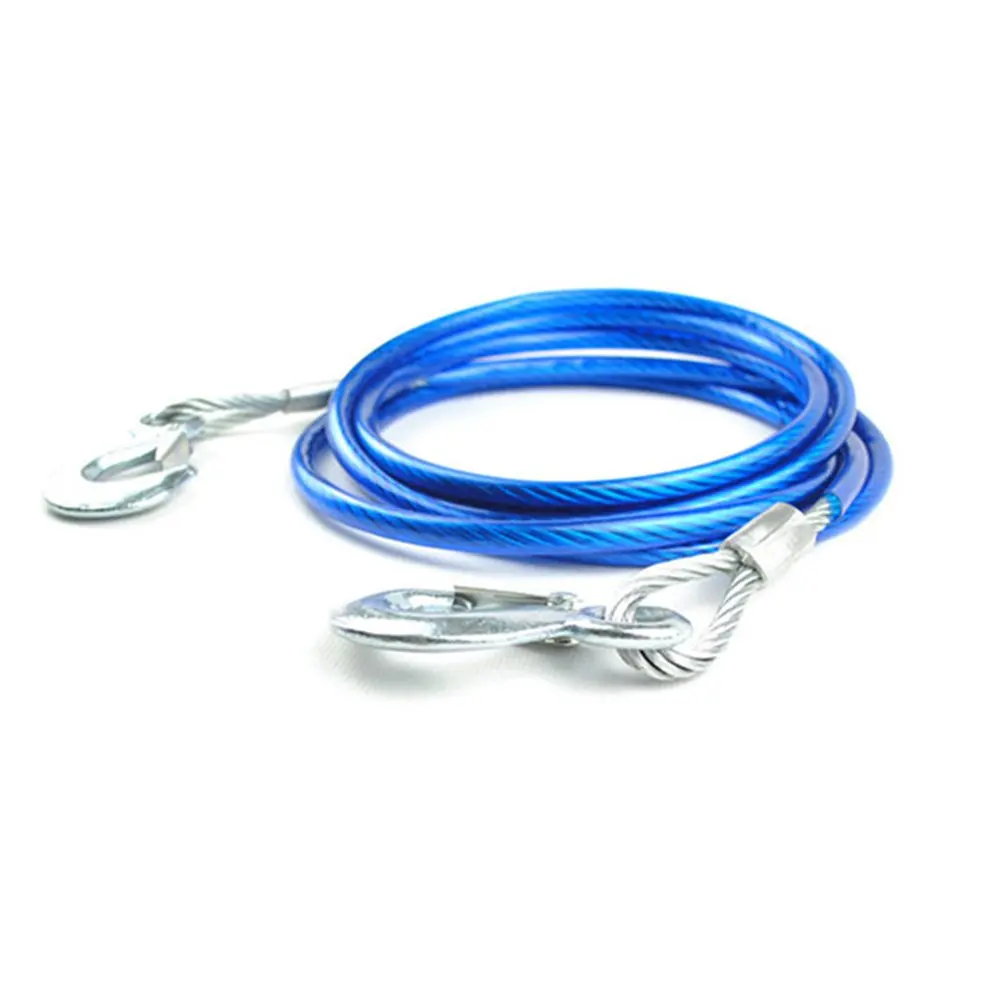 

Towing Rope Strap Cable With U Hooks Shackle High Strength Nylon With Reflective Light For Car Truck Trailer SUV