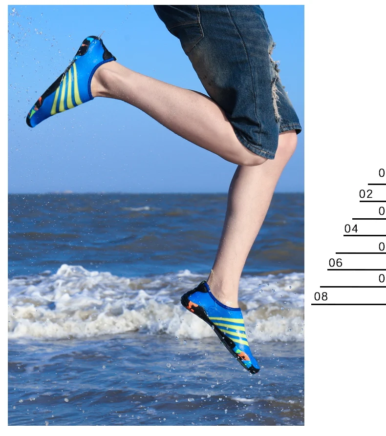 Clorts Summer Beach Shoes Water Shoes Men Mesh Lightweight Aqua Shoes (14)