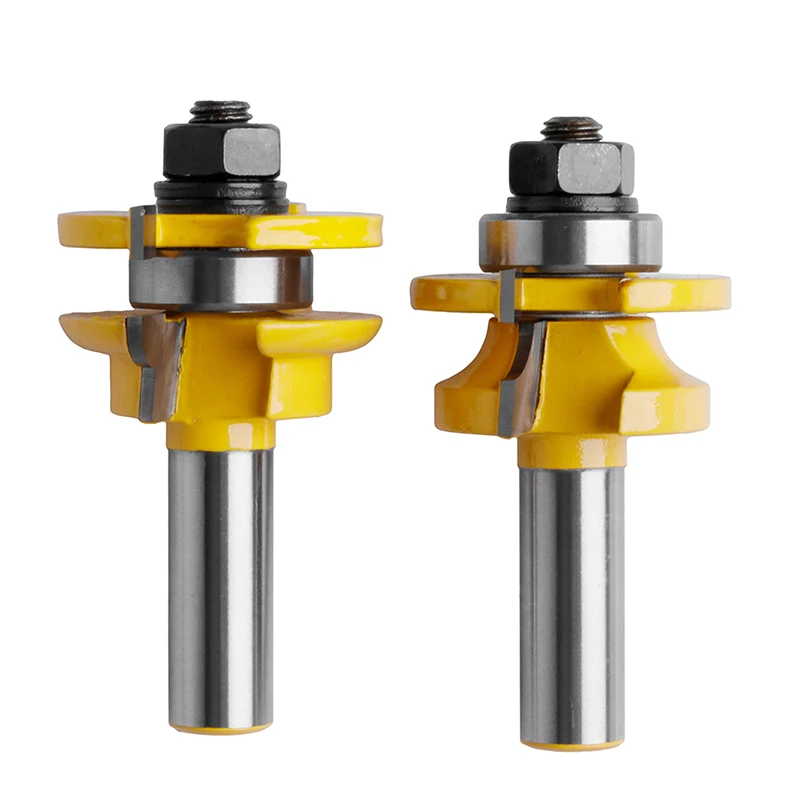 

2Pcs 1/2'' Shank Rail & Stile Router Bits Shaker Woodworking Chisel Cutter Hand Tool