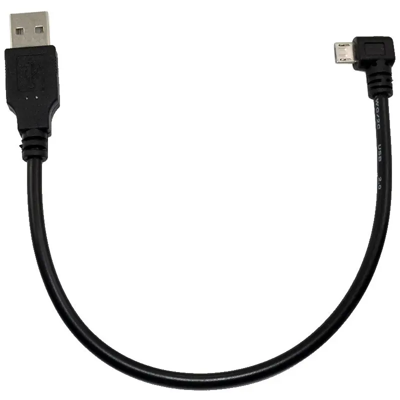 Danspeed USB 2 0 мужчина к Micro B 5Pin мужской левый угол короткий кабель адаптер
