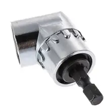 Отвертка с прямым углом 105 ° и шестигранным хвостовиком 1/4 для шуруповерта, отвертка с угловым удлинителем, адаптер держателя